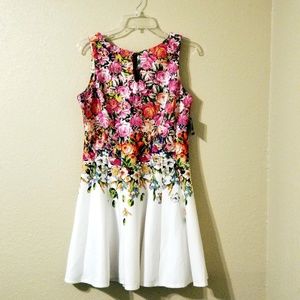 Gabby Skye Keyhole Fit & Flare Sleeveless BNWT